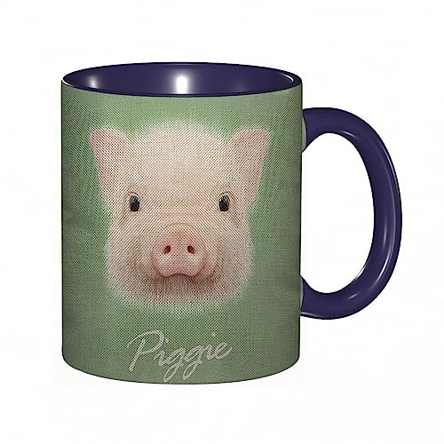 Tasse Keramik Schwein süßes Bauernhoftier Schweinchen mit großer Nase,klaren Augen,Federn Kaffeetassen Große 330ml Mit Henkel 100% Handbemalt Trinkgläser Mit Griff Personalisierte Geschenk Tasse Keramik Schwein süßes Bauernhoftier Schweinchen mit großer Nase,klaren Augen,Federn Kaffeetassen Große 330ml Mit Henkel 100% Handbemalt Trinkgläser Mit Griff Personalisierte Geschenk von DHAEY