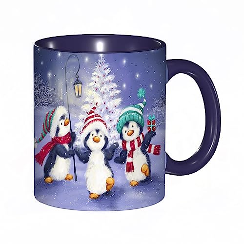 Tasse Keramik Weihnachten Kaffeetassen Große 330ml Mit Henkel 100% Handbemalt Trinkgläser Mit Griff Personalisierte Geschenk von DHAEY