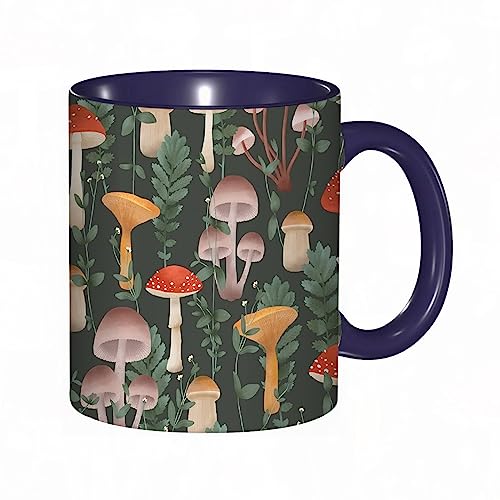 Tasse Keramik Wilder Wald essbarer Pilz Kaffeetassen Große 330ml Mit Henkel 100% Handbemalt Trinkgläser Mit Griff Personalisierte Geschenk Tasse Keramik Wilder Wald essbarer Pilz Kaffeetassen Große 330ml Mit Henkel 100% Handbemalt Trinkgläser Mit Griff Personalisierte Geschenk von DHAEY