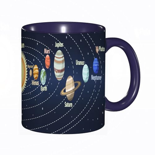 Tasse Mug,Planeten des Sonnensystems. Vektor bunte Illustration,Kaffeetasse - Kaffeebecher mit Fassungsvermögen von 330 ml von DHAEY