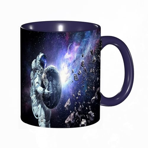 Tasse Mug,Spaceman trägt seine Mission. Gemischte Medien,Kaffeetasse - Kaffeebecher mit Fassungsvermögen von 330 ml von DHAEY