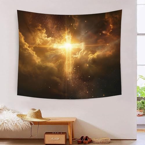DHBANEIOK 3D Druck Kreuz Wandteppiche Poster Ornament Wandbehang Wandteppich Raumteiler Vorhang Für Wohnzimmer Schlafzimmer Tapisserie 130cmx150cm von DHBANEIOK