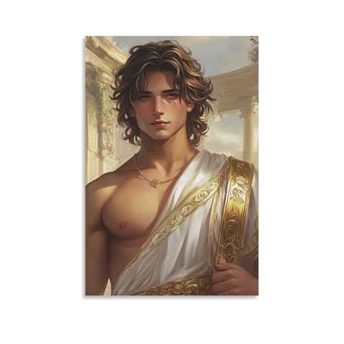 DHBANEIOK Griechische Mythologie Poster Gemälde Poster Für Büro Klassenzimmer Leinwand Moderne Leinwand Wandkunst 08x12inch(20x30cm) von DHBANEIOK