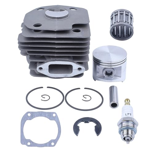 NIKASIL-BESCHICHTETE Zylinderkolbenlagerdichtung 50 mm Kit Passend for 365 371 372 XP 362 Kettensäge 2-Takt-Motor Motorteile Replacement Parts von DHBSVZX