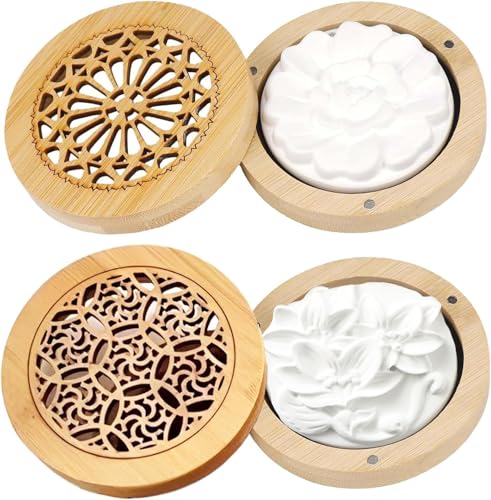 2 Stück Diffuser Ätherische Öle, Duftstein Für Ätherische Öle Set Duftstein Für Ätherische Öle Diffuser Ätherische Räucherkiste Duftstein Air Diffuser Diffuser Für Ätherische Öle von DHDHCPZZ