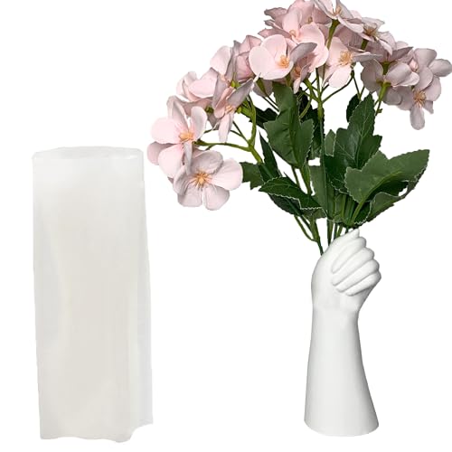 DHER Geste Form Vase Silikonform, Silikonformen Epoxidharz Blumenvase DIY Vase Silikonform Vase Silikonform Blumenvasen DIY Betonform handgefertigt Epoxidharz Silikonform, Gips Ornament Form von DHER