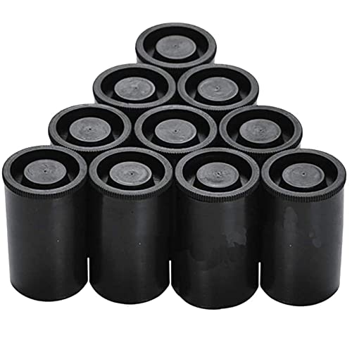 DHER Schwarze Filmdosen10PCS Filmbox AngelköDerbox Mit Deckel, Filmspule Mit Guter Luftdichtheit, Gerade Filmspulenbox Verwendet FüR Wissenschaftliche Kleinaufbewahrung Und ZubehöR FüR Die Schatzsuche von DHER
