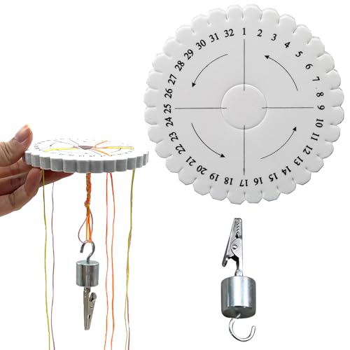 DHER kumihimo Gewicht Kumihimo Flechtscheibe Flechtscheibe Plate Braider Braiding Fixing Plate, Plate Braider Handmade Braided Cord Tail Clip Attachment Tool, Handmade Plate Braider Braided Cord DHER kumihimo Gewicht Kumihimo Flechtscheibe Flechtscheibe Plate Braider Braiding Fixing Plate, Plate Braider Handmade Braided Cord Tail Clip Attachment Tool, Handmade Plate Braider Braided Cord von DHER