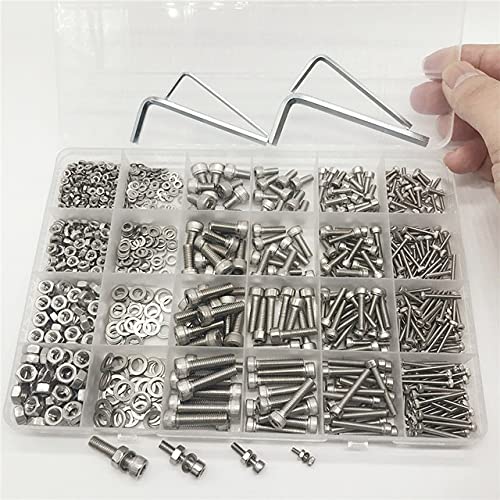 1060 Stück/BoxHex Innensechskantschrauben Set M2 M3 M4 M5 304 Edelstahl Flache Rundkopfschrauben Schrauben Dichtung und Muttern Sortiment Kit-Zylindrisch 1060 Stück 1060 Stück/BoxHex Innensechskantschrauben Set M2 M3 M4 M5 304 Edelstahl Flache Rundkopfschrauben Schrauben Dichtung und Muttern Sortiment Kit-Zylindrisch 1060 Stück von DHGFH