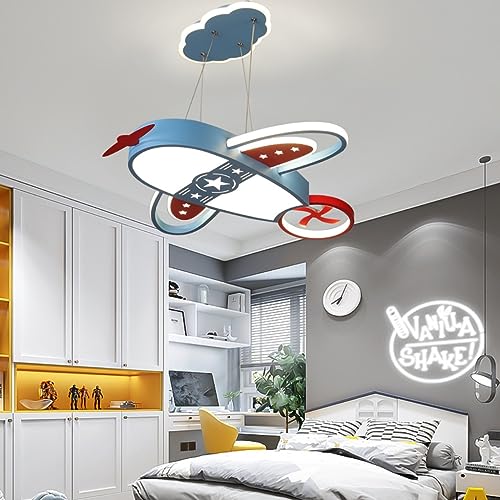 DHGIE LED Lampen Deckenlampen Deckenlampe Für Kinder Flugzeugdesign Kinderlampe Deckenleuchte Dimmbar Mit Fernbedienung Lampe Für Schlafzimmer Wohnzimmer Kinderzimmer 59W 62CM 3000-6000K von DHGIE