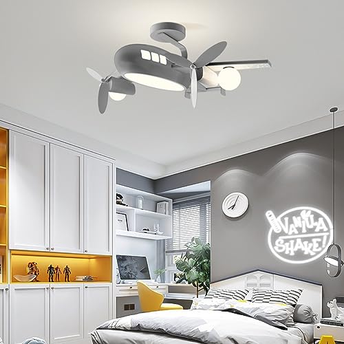 DHGIE LED LED Lampen Deckenlampen Deckenlampe Für Kinder Flugzeugdesign Kinderlampe Deckenleuchte Dimmbar Mit Fernbedienung Lampe Für Schlafzimmer Wohnzimmer Kinderzimmer 48W 70CM 3000-6000K von DHGIE