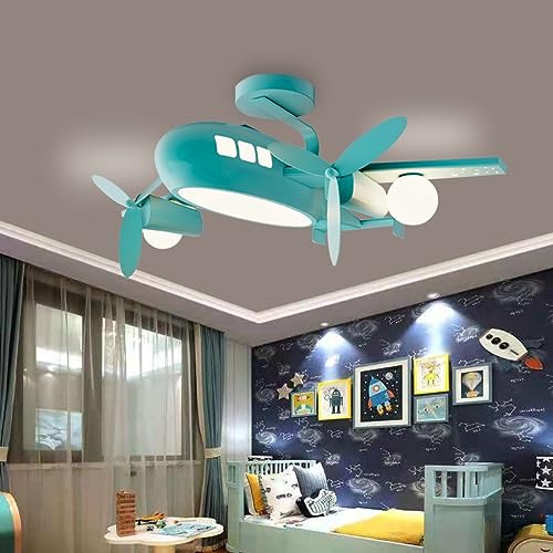 DHGIE LED LED Lampen Deckenlampen Deckenlampe Für Kinder Flugzeugdesign Kinderlampe Deckenleuchte Dimmbar Mit Fernbedienung Lampe Für Schlafzimmer Wohnzimmer Kinderzimmer 48W 95CM 3000-6000K von DHGIE