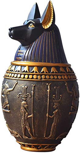 DHGTEP Haustier Urne Ägyptischen Pharao-Stil Haustier Beerdigung Liefert Große & Mittlere Haustier Urne Große & Mittlere Hund Entsiegelung Urne (Size : 13 x 25 cm) von DHGTEP