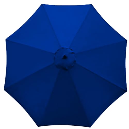 Sonnenschirm Bespannung Mit 200cm 270cm 300cm, Sonnenschirm Ersatzbezug Mit Schirmbelüftung, Abdeckung Gartenschirm Stoff Ersetzen Ersatz Bezug Für 6/8-Rippen Ampelschirm ( Color : Royal blue , Size : von DHGVCED