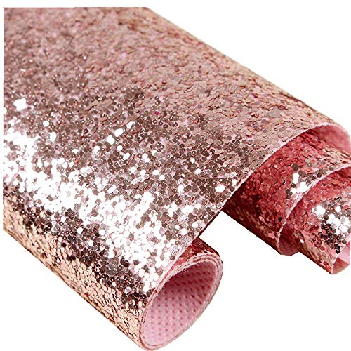 DHHOUSE Rosé Gold Glitzer Tapete, Pailletten Glitzer Selbstklebend tapete von DHHOUSE