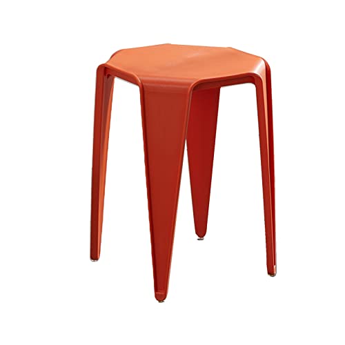 DHJUSPS Badezimmer Duschsitzhocker Wasserdicht Nicht schlupfhaften Schuhschuhschuhwechsel für Wohnzimmer Schlafzimmer Waschküche 32x32x46cm (orange) Enterprise Thriving von DHJUSPS