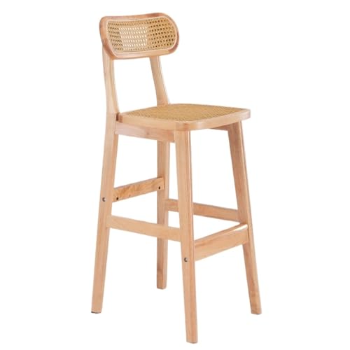 DHJUSPS Barhocker Bars Stuhl für Festholz Bar Hocker Rattan High Stool Barhocker Home Restaurant Bar Hocker Café Café Front Highhocker Moderne Barhocker Esszimmerstühle (c) Enterprise Thriving von DHJUSPS