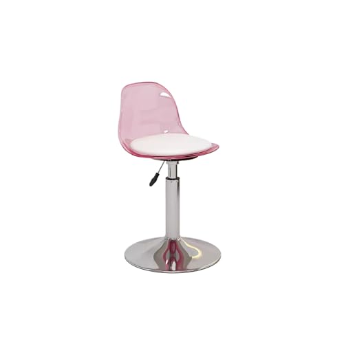 DHJUSPS Moderne Schwenkstangenhocker mit Verstellbarer Höhe und weiches Kissen stabiles Chassis -Acrylmaterial ideal für Esszimmer Pub Cafe Kleiner Größe Mehrfarbig Enterprise Thriving von DHJUSPS
