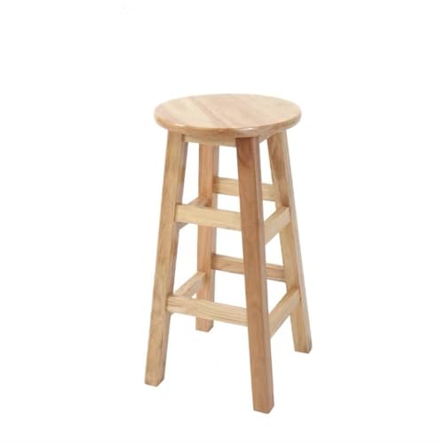 DHJUSPS Rustikaler Holz Bambus Bar Hocker Rückenless Rundhöhe Sitz Frühstück Barstool für Kücheninsel Esszimmer Bauernhaus hohe Theke Hocker (23,6 Zoll) Enterprise Thriving von DHJUSPS
