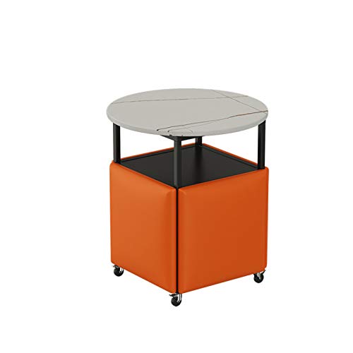 DHJUSPS Stapelbarer Sofa Stuhl Stuhl Stuhl Stuhl 5 in 1 Sitzplatz Würfel Eitelkeit Hocker Organizer Schiefer Tabletop Sofa kreativer wasserdichte Hockersitz mit Vientiane Wheel Thriving von DHJUSPS