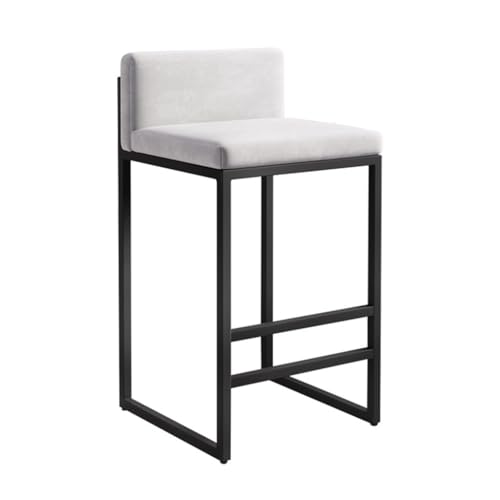 DHJUSPS Velvet Counter Height Barhocker mit Metallbeinen weiße Küchenhocker für Esszimmer Polsterte Barstühle für Kücheninsel stilvolle Seitenstühle für Moderne Dekor Enterprise Thriving von DHJUSPS