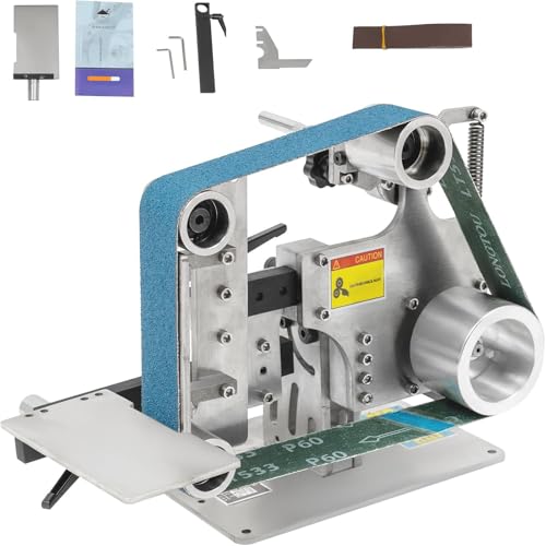 DHMYDPDZ 2" x 36" Tischbandschleifer, mit Schleifbändern der Körnung 60/800, Tischbandschleifer für die Messerherstellung mit Einer maximalen Lineargeschwindigkeit von 78,74 ft/s von DHMYDPDZ