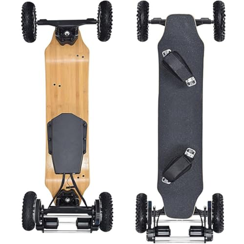 DHMYDPDZ Elektrisches Skateboard mit Fernbedienung, 30° Steigung, Offroad-Elektro-Longboard,25 MPH und 25 Meilen Reichweite, 10000-mAh-Akku, Glas bis 120kg,Professionell für Erwachsene Fahrer von DHMYDPDZ