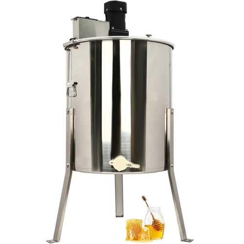 DHMYDPDZ Honigschleuder aus Edelstahl – Verbesserter elektrischer Honigschleuder-Separator mit 8 Rahmen, effizienter Schleuder für die Bienenzucht, einfache Wabenextraktion von DHMYDPDZ