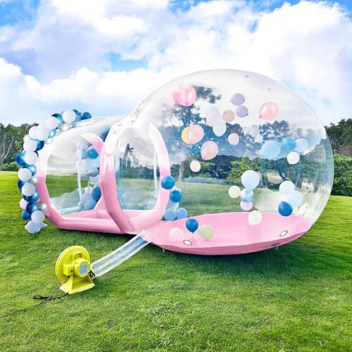DHMYYXGS 10ft Aufblasbares Blasenhaus,Transparentes Aufblasbares Bubble-Haus-Kuppelzelt Mit Tunnel,Aufblasbares Seifenblasenhaus,TPU Seifenblasenzelt Für Kinder Erwachsene Mit Gebläse & Pumpe,Pink-3m DHMYYXGS 10ft Aufblasbares Blasenhaus,Transparentes Aufblasbares Bubble-Haus-Kuppelzelt Mit Tunnel,Aufblasbares Seifenblasenhaus,TPU Seifenblasenzelt Für Kinder Erwachsene Mit Gebläse & Pumpe,Pink-3m von DHMYYXGS