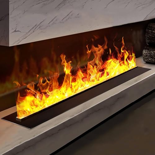 DHMYYXGS Wasserdampf-Kamin,Simulierte Zerstäubte Flamme,Eingebauter Kaminbefeuchter,3D Fernbedienung Intelligentes Elektrisches Feuer,Verstellbarer Flammennebelkamin,180CM-Flamecolor von DHMYYXGS