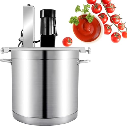Kommerzieller Mixer Supergroßer Kapazität,4-Blatt-Rührspatel,Selbstrührender Topf Aus Edelstahl,Einstellbarer Geschwindigkeit Zum Zubereiten Von Marmelade/Soße Pfannenrühren Mit Einem Klick,20L von DHMYYXGS