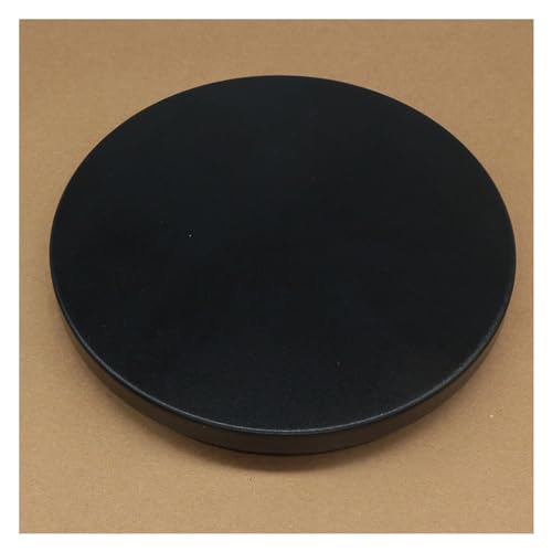 Hölzerne Lazy Susan Esstisch Drehscheibe Runde Drehbare Tablett Schrank Ablage Drehbare Esstisch Lazy Susan Mittelstück Geeignet Zum Verpacken Bonsai Trimmen Kleiner Esstisch.(Black,50cm/19.7") von DHNDSDP