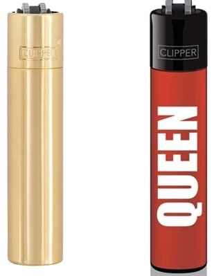 Clipper® Feuerzeug 1x Gold (Bundle mit Mit Queen Rot) von DHOBIA