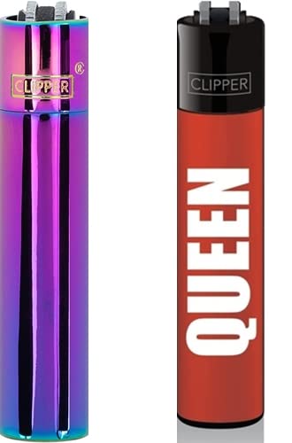 Clipper® Feuerzeug 1x ICY (Bundle mit Queen Rot) von DHOBIA