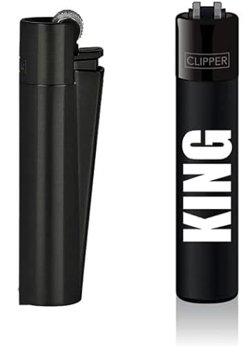 Clipper® Feuerzeug 1x Schwarz (Bundle mit King Schwarz) von DHOBIA