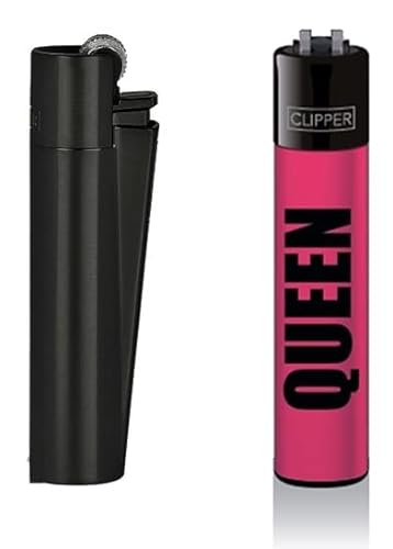 Clipper® Feuerzeug 1x Schwarz (Bundle mit Queen Pink) von DHOBIA
