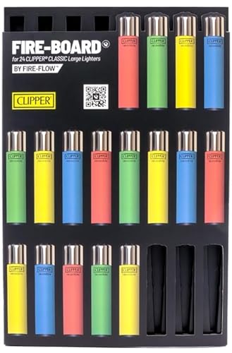 Clipper® Feuerzeug - Neue Motive 2023 + Crystal Balls (Fire Board 24er) von DHOBIA