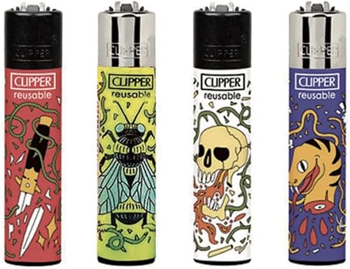 Clipper Classic Large Original Feuerzeug Feuerzeuge New Sommer Summer 2022 Inkl. Gratis Dhobia Clipper (Tattoo Elements) von DHOBIA