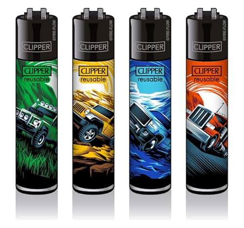 Clipper Classic Large Original Feuerzeug Feuerzeuge New Sommer Summer 2022 Inkl. Gratis Dhobia Clipper (Trucks) von DHOBIA