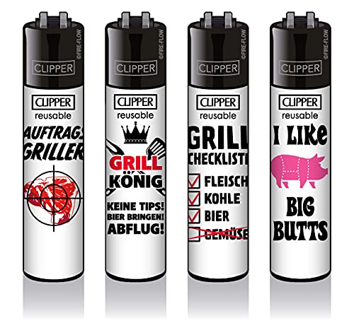 Clipper Classic Original Herbst Kollektion 2021 (Slogan #29) + Clipper DHOBIA Feuerzeug - wiederverwendbares, nachfüllbares und Wieder flinbares Kunststoff-Taschenfeuerzeug von DHOBIA