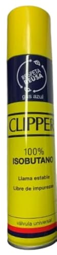 Clipper Gas Gelb White Pure 100ml 250ml 300ml 1er/2er/6erSet Isobutane Universal Flintsystem Feuersteine (1, 250ml) von DHOBIA