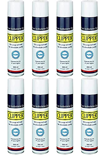 Clipper Gas White Pure 300ml + GRATIS Crystal Balls (8X 300ml) von DHOBIA