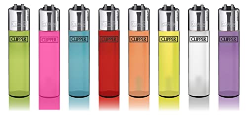 Clipper Large Micro Kunststoff Feuerzeuge Inkl Gratis Dhobia Feuerzeuge (Translucent Silver Cup) von DHOBIA