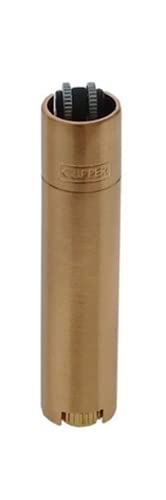 Clipper Metall Large Feuerzeug Gas - 1x Feuerzeug Edles Design inkl. Geschenk Box + DHB (Rose Gold - Matt) von DHOBIA