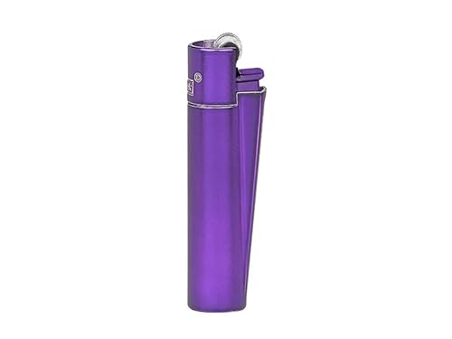 Clipper Metall Large Feuerzeug Gas - Edles Design inkl. Geschenk Box + DHB (Purple Rain) von DHOBIA