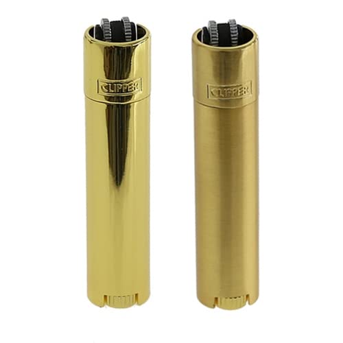 Clipper Metall Large Original Limited Edition + Dhobia Clipper (2er Set Gold Matt+Shiny) von DHOBIA