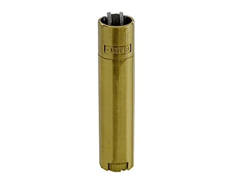 Clipper Metall Micro Feuerzeug Gas Feuerzeuge Edles Design inkl. + DHB - Geschenk Box Motive/Matt/Gl?nzend (Gold) von DHOBIA