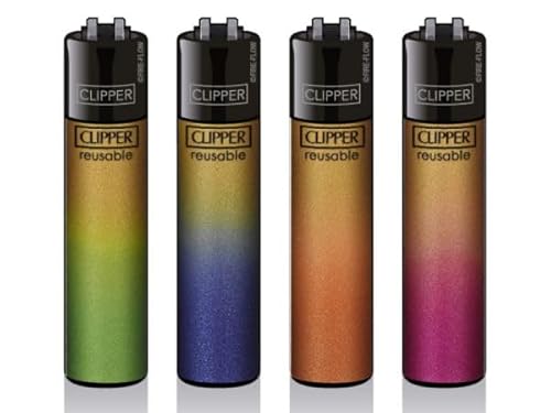 Clipper Micro Feuerzeuge Verschidenen Modelle Inkl. Gratis Crystal Balls (Micro Gold Gradient) von DHOBIA