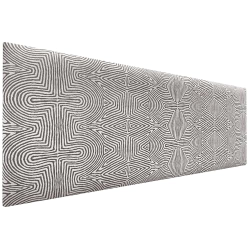 DHOME Exklusives Glatt Gepolstertes Kopfteil Serie Luxury Edition Wandmontage Akustisch Absorbierend Kopfstütze für Bett und Schlafzimmer (Tribal, 160cm, 4cm Dicke) von DHOME