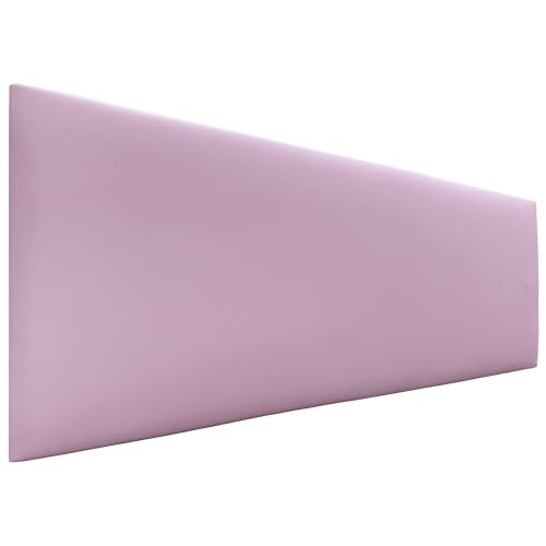 DHOME Kopfteil aus Kunstleder oder Stoff AQUALINE Glattes gepolstertes Kopfteil Luxusbett Kopfteil (Kuntsleder Rosa, 135cm (Betten 120/135/140)) von DHOME